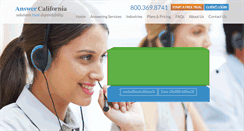 Desktop Screenshot of answercalifornia.com